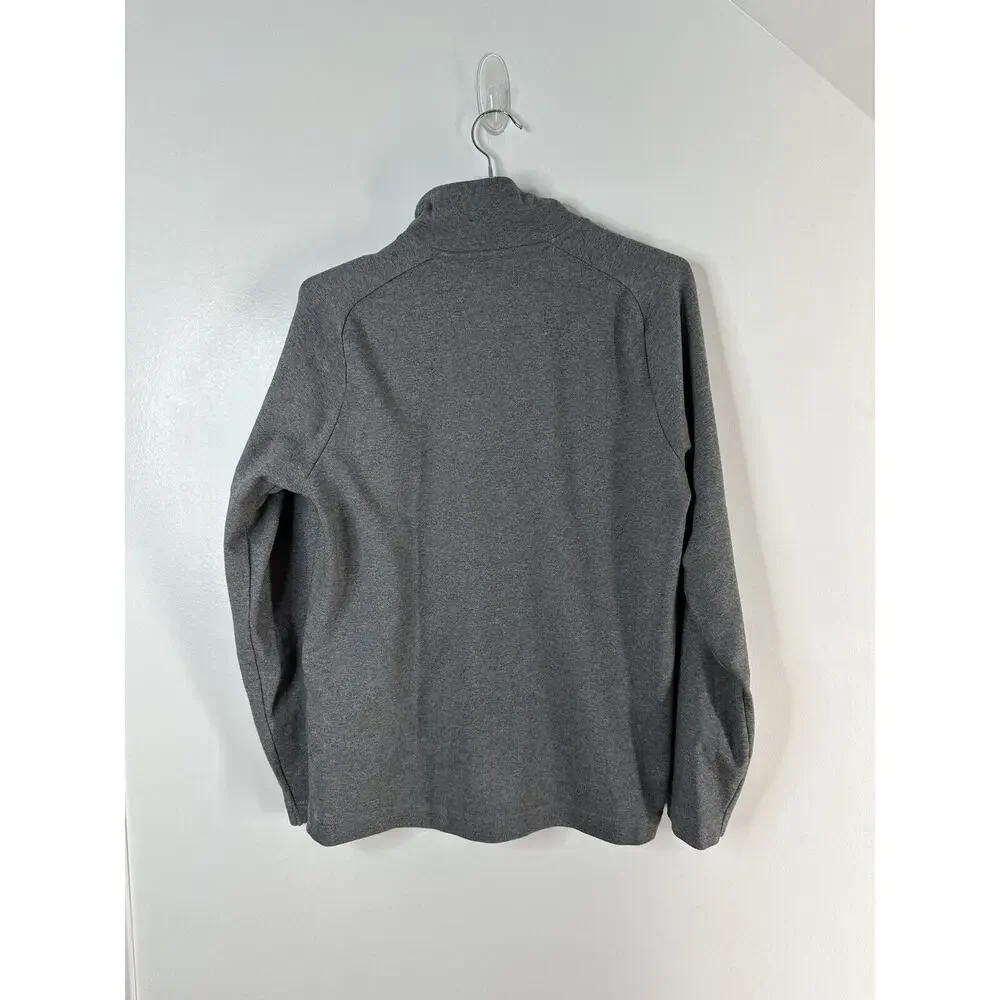Banana Republic Gray 1/4 Zip Sweatshirt Men’s Small Pullover Black Zipper